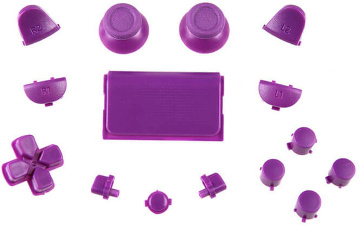 PS4 controller button replacement set paars